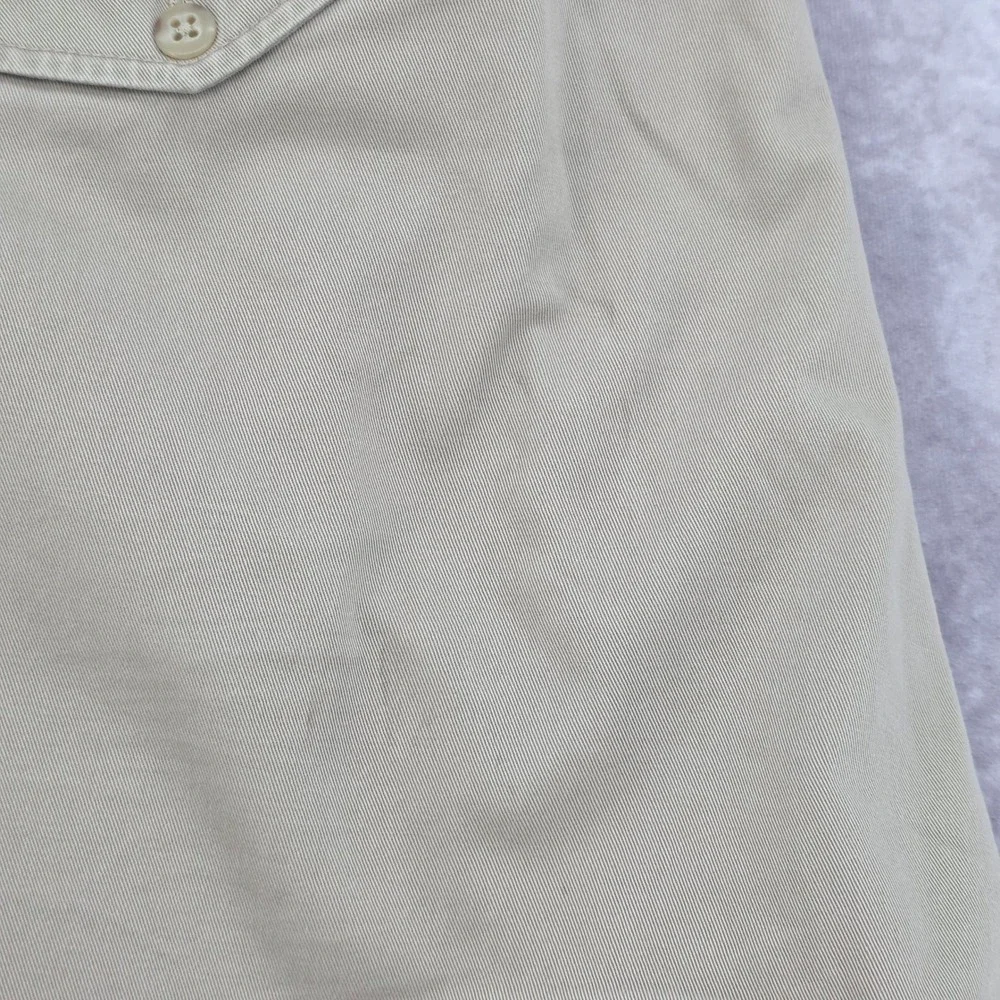 VTG Polo Ralph Lauren Hammond Pants Mens 36x30 Khaki Chino Double Pleated Cuffed